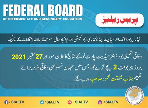 fbise result 2021|FBISE HSSC Part 2 Result 2021 Announced Today.